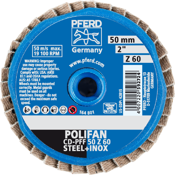COMBIDISC Mini-Polifan Zirkonkorund 50mm K60 COMBIDISC Mini-Polifan Zirkonkorund 50mm K60-Beschreibung lesen