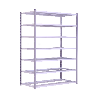 Rayonnage tubulaire ICARE 7 niveaux - Element départ - L94cm x H220 x P50cm - PROVOST-Lire la description