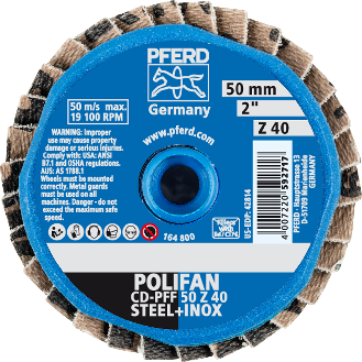 COMBIDISC Mini-Polifan Zirkonkorund 50mm K40-Beschreibung lesen