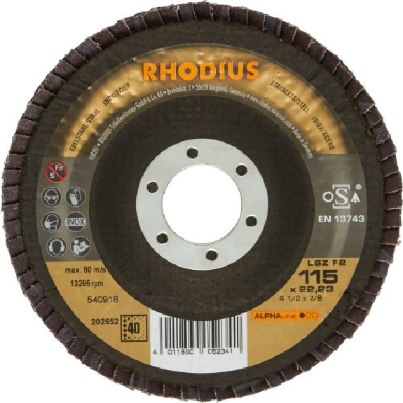 Lamellenschleifsch.LSZ F2115mm K 60 Rhodius Lamellenschleifsch.LSZ F2115mm K 60 Rhodius-Beschreibung lesen