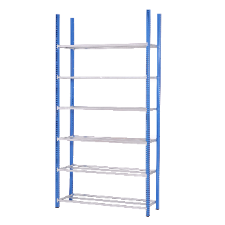 Rayonnage tubulaire 6 niveaux 35 x 100 x 200 cm-Lire la description