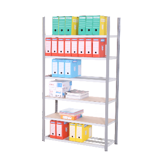 Rayonnage tubulaire ICARE 6 niveaux - Element départ - L121cm x H200 x P70cm - PROVOST-Lire la description