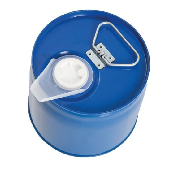 Bidon de sécurité, en acier peint avec doublure intérieure en PE, contenu 6 litres-Lire la description