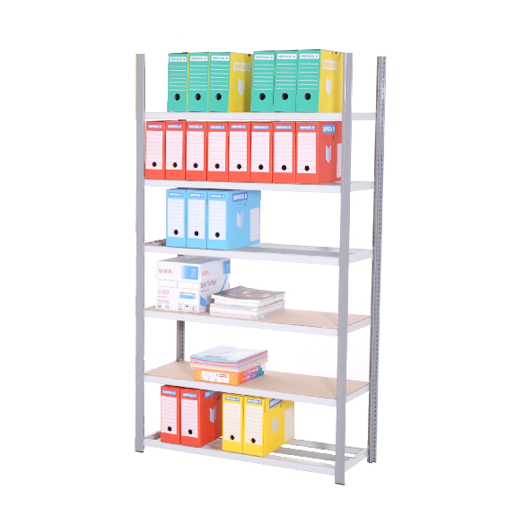 Rayonnage tubulaire ICARE 6 niveaux - Element départ - L121cm x H200 x P50cm - PROVOST-Lire la description
