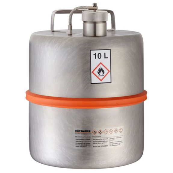 Bidon de transport en inox, 10 litres-Lire la description
