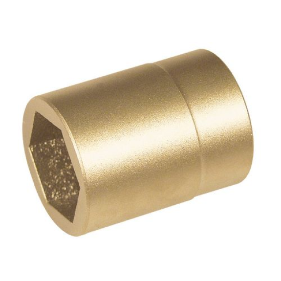 Douille 6 pans 1/2"x8 mm, bronze spécial, sans étincelles, ATEX Douille 6 pans 1/2"x8 mm, bronze spécial, sans étincelles, ATEX-Lire la description