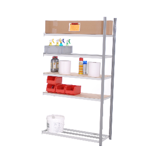Rayonnage tubulaire ICARE 5 niveaux - Element suivant - L94cm x H240 x P70cm - PROVOST-Lire la description