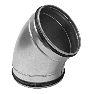 Coude 45° galva sans joint pour buse spiralée - Ø 1250mm-Lire la description
