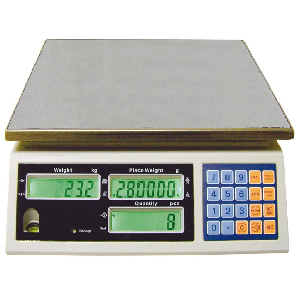 Balance compteuse électronique, Capacité: 15 kg x 1 g-Lire la description