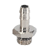 Raccord cannelé en laiton nickelé avec joint NBR - G1/4" M - Ø 9mm - max. 18 bar - max. 80°C
