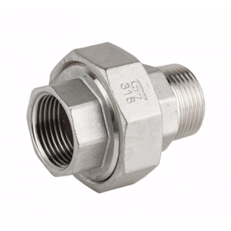 Raccord union 3 pièces en acier inox 316 -  G3" MF - 20 bar-Lire la description