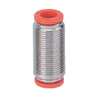 Raccords pour tubes - Double égal - Laiton nickelé - Union - Ø6 mm - 16 bar-Lire la description