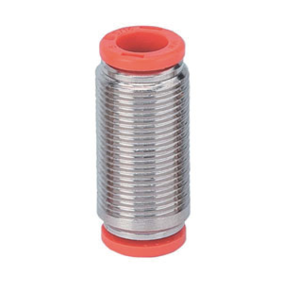 Raccords pour tubes - Double égal - Laiton nickelé - Union - Ø4 mm - 16 bar-Lire la description