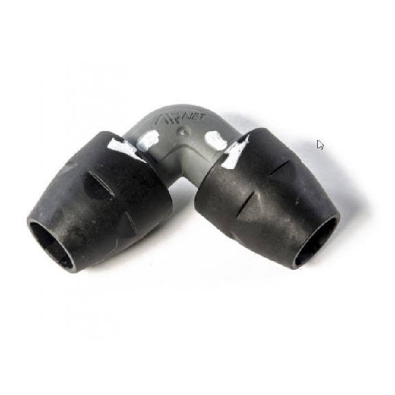 Raccord coudé 90° en polyamide pour tuyauterie 80 mm-Lire la description