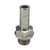 Raccords pour tubes - Adaptateur cylindrique - Laiton nickelé - M5 M - Ø4 mm - 16 bar