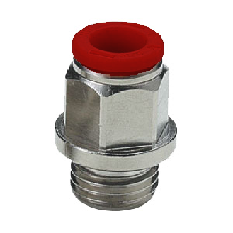 Raccords pour tubes - Droit cylindrique - Laiton nickelé - 1/2" M - Ø8 mm - 16 bar-Lire la description