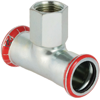 Té mixte mapress galva  Ø 76.1 x 3/4" F x 76.1*-Lire la description