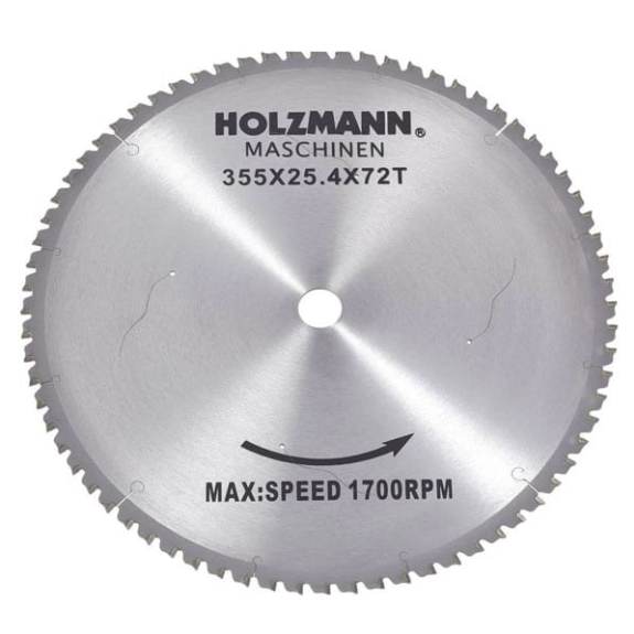 Lame de rechange diamètre 355 x 25,4mm - 72 dents-Lire la description