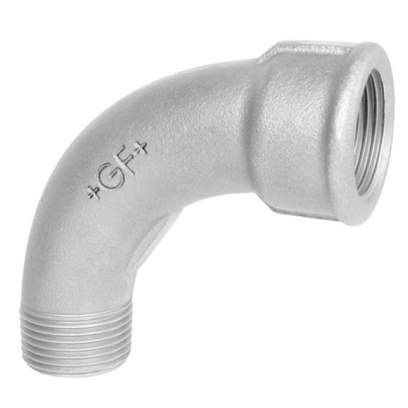 Raccord fileté/taraudé - Coude 90° - Fonte Galva - 3/8" MF - Pmax: 25 bar-Leggi tutto