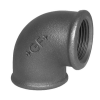 Raccord fileté/taraudé - Coude 90° - Fonte Noire - 1/8" F - Pmax: 25 bar
