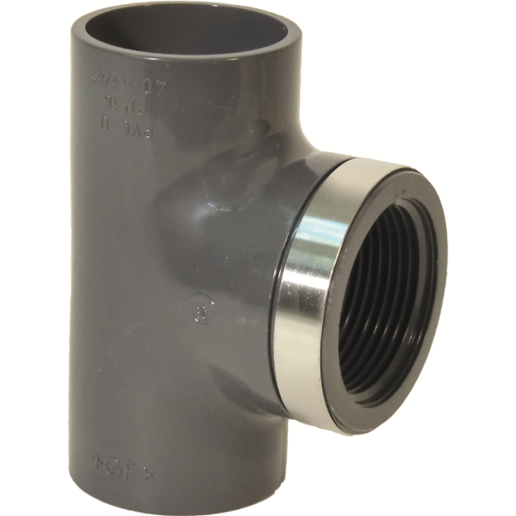 Té 90° égal PVC-U PN16 d12-1/4"-Lire la description