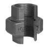 Raccord fileté/taraudé - Union - Fonte Noire - 1"1/2 F - Pmax: 20 bar