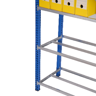 Tablettes pour rayonnage tubulaire AXEL 100 x 50cm x2-Lire la description