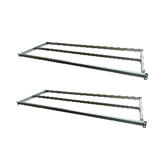 Tablettes pour rayonnage tubulaire AXEL 100 x 60cm x2-Lire la description