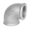 Raccord fileté/taraudé - Coude 90° - Fonte Galva - 3/4" F - Pmax: 25 bar