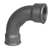 Raccord fileté/taraudé - Coude 90° - Fonte Noire - 1/4" F - Pmax: 25 bar