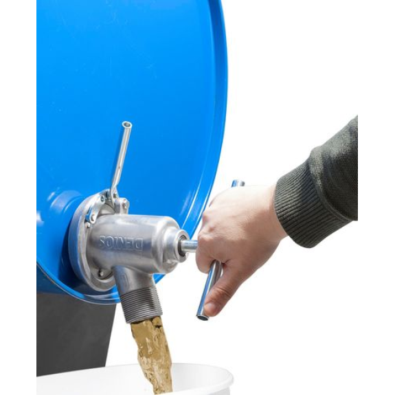 Vanne pour fût en acier / aluminium pour bidons avec pas de vis de 2", auto fermant-Lire la description