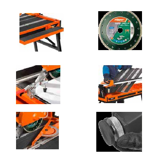 Scie de carrelage 1500W avec disque 250 mm-Lire la description