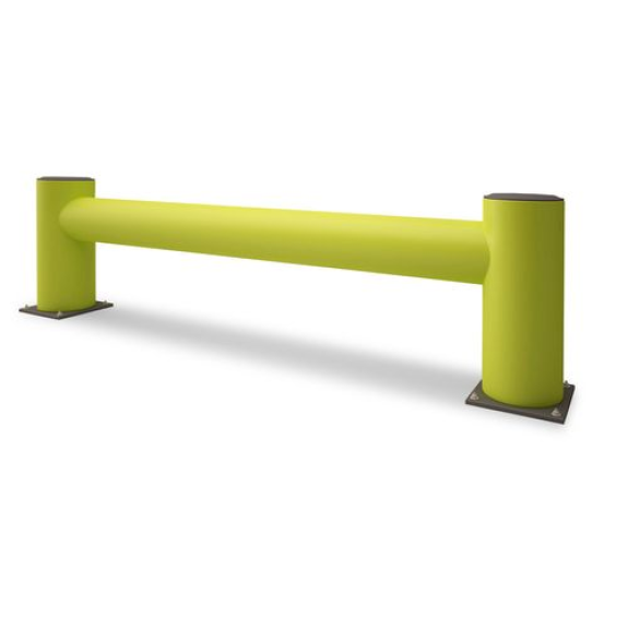 Protection anti-chocs Castra, en plastique, pour rayonnages, lime, planche individuelle, L = 1100 mm Protection anti-chocs Castra, en plastique, pour rayonnages, lime, planche individuelle, L = 1100 mm-Lire la description