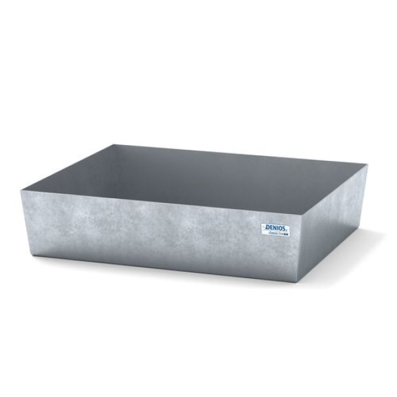 Bac de rétention classic-line, pour 1 fût de 200l, galvanisé, sans caillebotis, 80 litres Bac de rétention classic-line, pour 1 fût de 200l, galvanisé, sans caillebotis, 80 litres-Lire la description