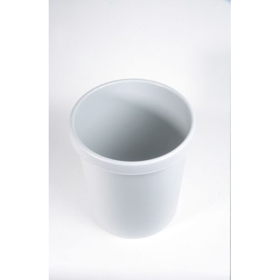 Corbeille à papier avec rebord, 30 litres, gris clair Corbeille à papier avec rebord, 30 litres, gris clair-Lire la description