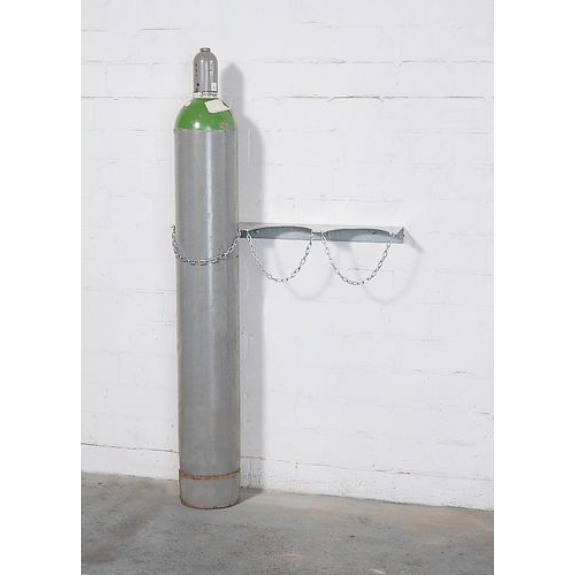 Support mural pour bouteilles de gaz WH 230-S, en acier galvanisé, pour 3 bouteilles Ø 230 mm max Support mural pour bouteilles de gaz WH 230-S, en acier galvanisé, pour 3 bouteilles Ø 230 mm max-Lire la description