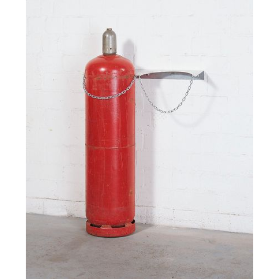 Support mural pour bouteilles de gaz WH 320-S, en acier galvanisé, pour 2 bouteilles Ø 320 mm max-Leggi tutto