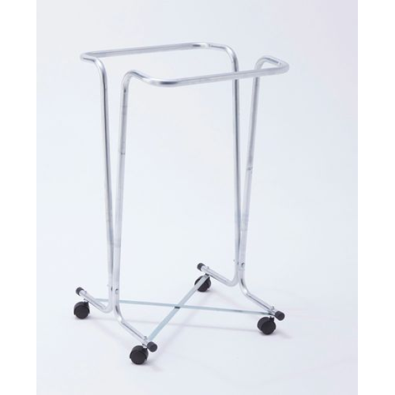 Support pour sacs poubelle de 120 litres, mobile, galvanisé Support pour sacs poubelle de 120 litres, mobile, galvanisé-Lire la description