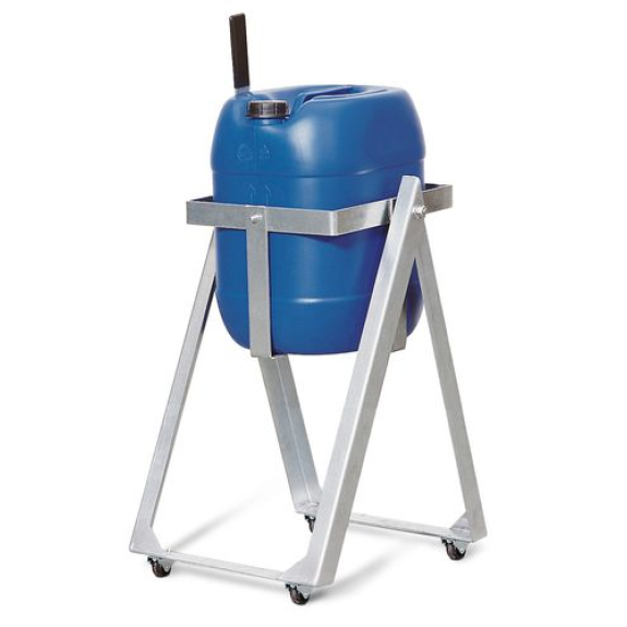 Support de soutirage type AB30-V en acier, galvanisé, pour bidons de 20/30 litres-Lire la description
