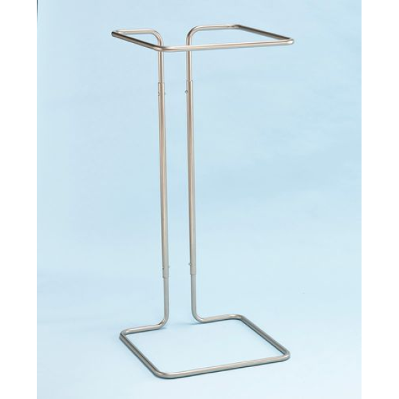 Support stationnaire pour sacs poubelle de 400 litres, gris-Lire la description
