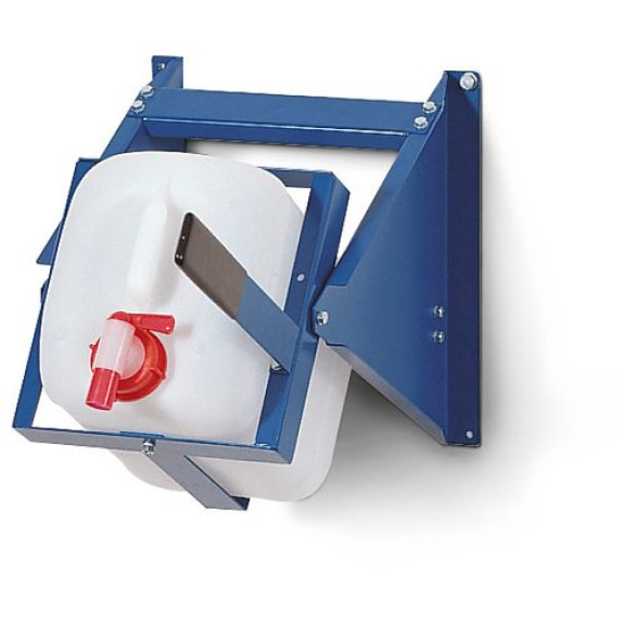 Support de soutirage type AB10-L en acier, peint, pour bidons de 10 litres RAL5010-Lire la description