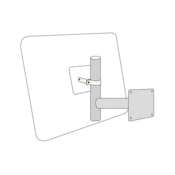 Support de fixation pour miroirs de sécurité SE / VS, galvanisé à chaud-Leggi tutto