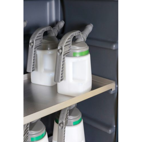 Bac amovible pour armoire de sécurité PolyStore, en inox, B 60 cm-Lire la description