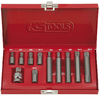 Coffret d'embouts de vissages XZN 1/2 A 10 mm M5 à M12 kstools-Lire la description