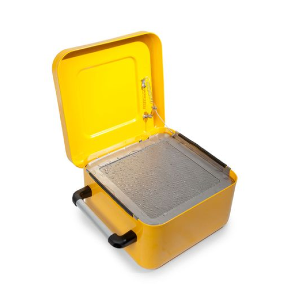 Bac de trempage  en acier, peint, avec tamis dimmersion, 8 litres-Lire la description