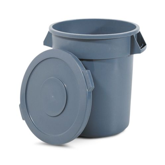 Poubelle multi-usage en polyéthylène (PE), 210 litres, gris Poubelle multi-usage en polyéthylène (PE), 210 litres, gris-Lire la description