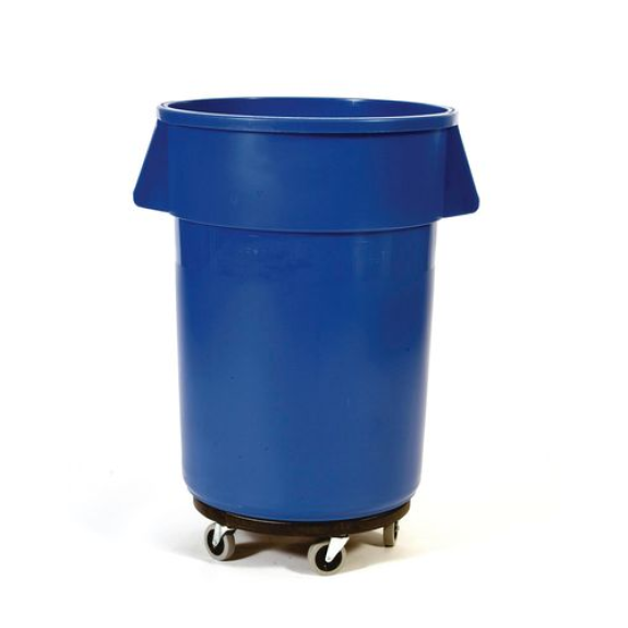Poubelle multi-usage en polyéthylène (PE), 75 litres, bleu Poubelle multi-usage en polyéthylène (PE), 75 litres, bleu-Lire la description