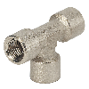 Raccords pour tubes - Té - Laiton nickelé - 1" F - 60 bar