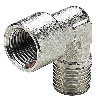 Raccords pour tubes - Coude - Laiton nickelé - 1" - 1" MF - 60 bar
