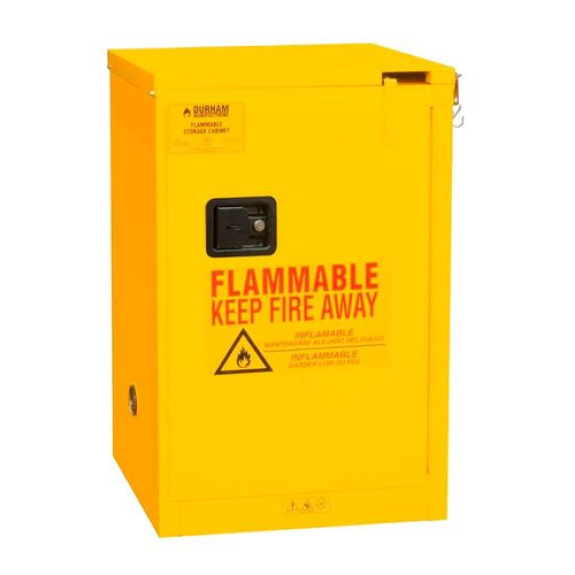 Armoire de sécurité certifiée FM, fermeture automatique, 1 étagère amovible, L = 442 mm Armoire de sécurité certifiée FM, fermeture automatique, 1 étagère amovible, L = 442 mm-Lire la description